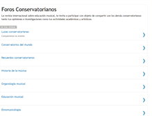 Tablet Screenshot of foroconservatorianos.blogspot.com