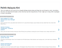 Tablet Screenshot of politikmalaysia-kini.blogspot.com