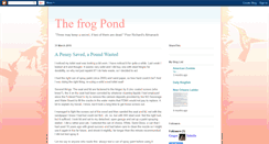 Desktop Screenshot of frogpondish.blogspot.com