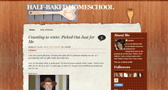 Desktop Screenshot of half-bakedhomeschool.blogspot.com