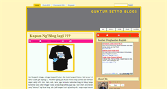 Desktop Screenshot of guntursetyo.blogspot.com