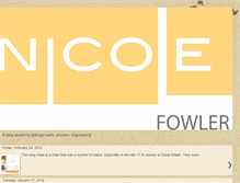 Tablet Screenshot of nicolefolio.blogspot.com