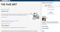 Desktop Screenshot of fakebrit.blogspot.com
