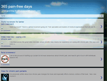 Tablet Screenshot of 365painfreedays.blogspot.com