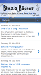 Mobile Screenshot of binzis-buecher.blogspot.com