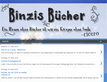 Tablet Screenshot of binzis-buecher.blogspot.com