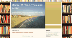 Desktop Screenshot of beginwritingyoga.blogspot.com