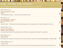 Tablet Screenshot of beginwritingyoga.blogspot.com