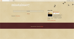 Desktop Screenshot of misstaina07.blogspot.com