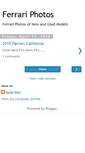 Mobile Screenshot of ferrari-photos-pics.blogspot.com