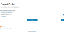Tablet Screenshot of ferrari-photos-pics.blogspot.com