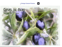 Tablet Screenshot of cosasdebeas.blogspot.com