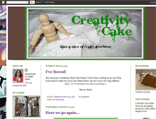 Tablet Screenshot of creativitycake.blogspot.com