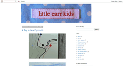 Desktop Screenshot of littlecarrkids.blogspot.com