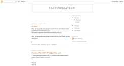 Desktop Screenshot of factorization.blogspot.com
