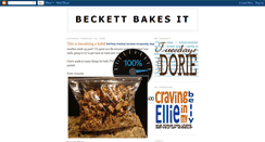 Desktop Screenshot of beckettbakesit.blogspot.com