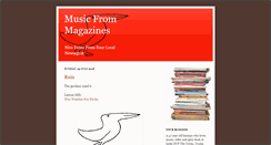 Desktop Screenshot of musicfrommags.blogspot.com