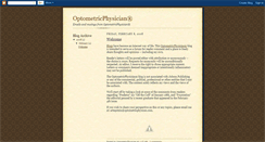 Desktop Screenshot of optometricphysician.blogspot.com