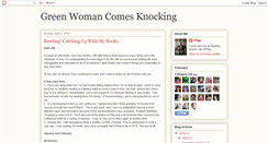 Desktop Screenshot of greenwomancomesknocking.blogspot.com