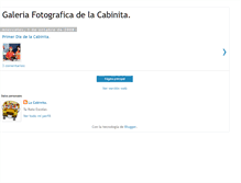 Tablet Screenshot of galeriafotograficadelacabinita.blogspot.com