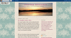Desktop Screenshot of crafterthoughts.blogspot.com
