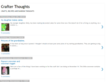 Tablet Screenshot of crafterthoughts.blogspot.com