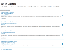 Tablet Screenshot of perkembanganmiliter.blogspot.com