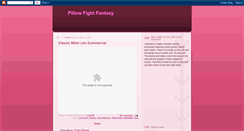 Desktop Screenshot of pillowfightfantasy.blogspot.com