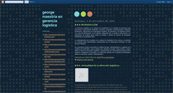 Desktop Screenshot of georgemaestriaengerencialogistica.blogspot.com