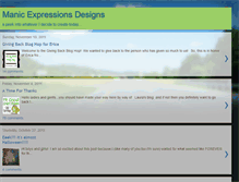 Tablet Screenshot of manicexpressionsdesigns.blogspot.com