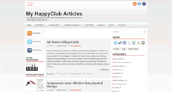 Desktop Screenshot of my-happyclub-articles-world.blogspot.com