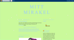 Desktop Screenshot of mittmirakel.blogspot.com