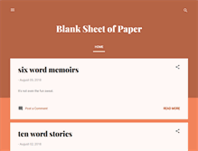 Tablet Screenshot of blank-sheet-of-paper.blogspot.com
