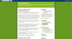 Desktop Screenshot of jaysbookreview.blogspot.com