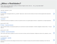 Tablet Screenshot of miticasrealidades.blogspot.com