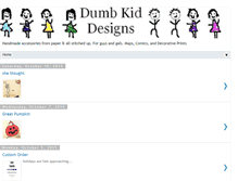 Tablet Screenshot of dumbkiddesigns.blogspot.com