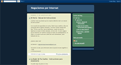 Desktop Screenshot of negociemosporinternet.blogspot.com