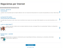 Tablet Screenshot of negociemosporinternet.blogspot.com