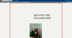 Desktop Screenshot of beyondthechalkboard-pat.blogspot.com