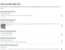 Tablet Screenshot of lifeonthesublist.blogspot.com