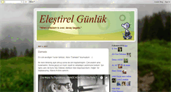 Desktop Screenshot of elestirelmedyagunlugu.blogspot.com