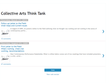 Tablet Screenshot of collectiveartsthinktank.blogspot.com