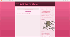 Desktop Screenshot of noticiasdamaria.blogspot.com