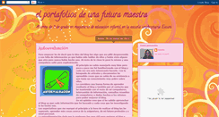 Desktop Screenshot of elportafoliosdeunafuturamaestra.blogspot.com