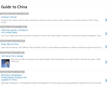 Tablet Screenshot of guide-to-china.blogspot.com