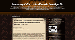 Desktop Screenshot of memoriaycultura-unipiloto.blogspot.com