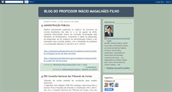 Desktop Screenshot of blogdoprofessorinaciomagalhaesfilho.blogspot.com