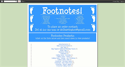 Desktop Screenshot of delsfootnotes.blogspot.com