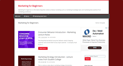 Desktop Screenshot of marketingforbeginner.blogspot.com