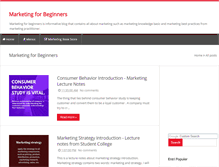 Tablet Screenshot of marketingforbeginner.blogspot.com